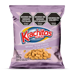 MANI TOSTADO PELADO SIN SAL 24X120GR