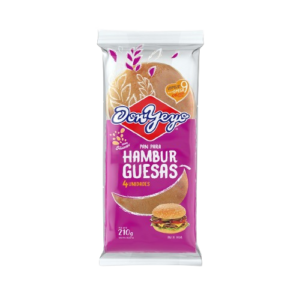 PAN P/HAMBURGUESAS X 4U X 210 grs.