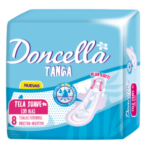 TOALLITAS C/ALAS TANGA 50 X 8