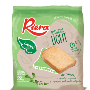 TOSTADAS LIGHT RIERA 18X200